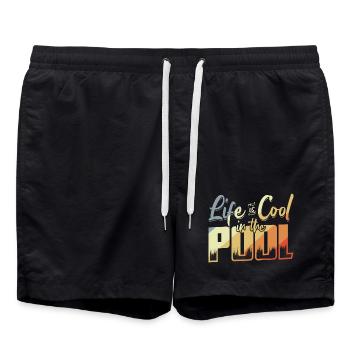 Dicton du sauveteur - Short de bain - noir - Devant - AI Model Male 185 light (185cm)