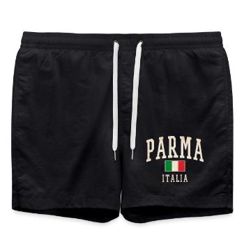 Style drapeau vintage Parma Italia - Short de bain - noir - Devant - AI Model Male 185 light (185cm)