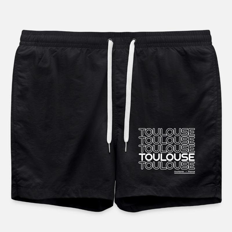 Lettrage néon de Toulouse - Short de bain - noir