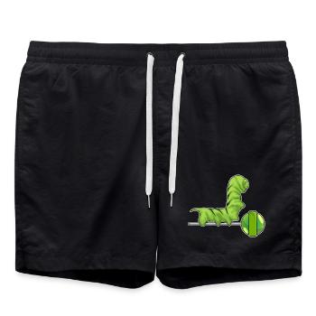 Sucette chenille - Short de bain - noir - Devant - AI Model Male 185 light (185cm)