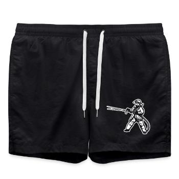 Fireman - Swim Trunks - black - Front - AI Model Male 185 light (185cm)