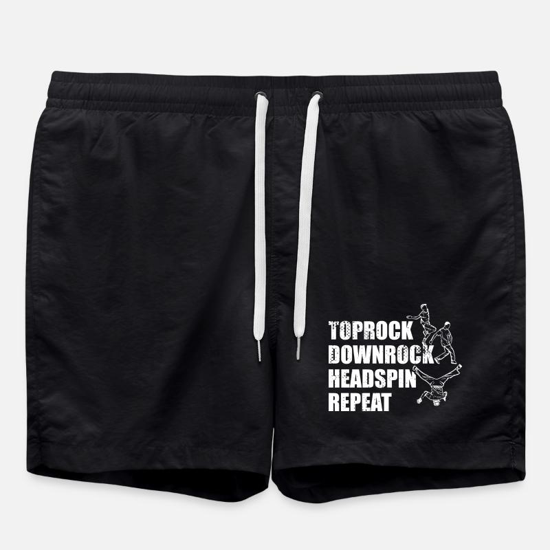Breakdance Techniques - Swim Trunks - black