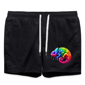 Chameleon - Swim Trunks - black - Front - AI Model Male 185 light (185cm)