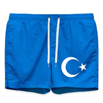 Milli Takim Ay Yildiz Türkisch Flagge DNA - Badeshorts - Cobalt blue - Vorne