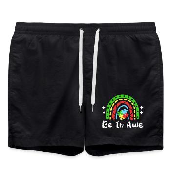 Autismus Bewusstsein - Badeshorts - Schwarz - Vorne - AI Model Male 185 light (185cm)