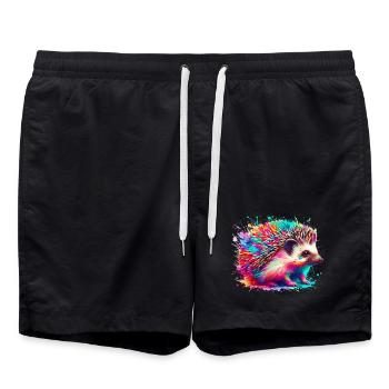 Hérisson - Short de bain - noir - Devant - AI Model Male 185 light (185cm)