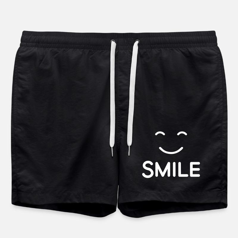 SMILE - Swim Trunks - black
