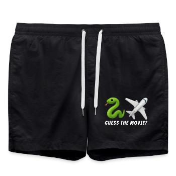 Devinez le film Drôle Humoristique - Short de bain - noir - Devant - AI Model Male 185 light (185cm)