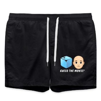 Conception de mystère de film - Short de bain - noir - Devant - AI Model Male 185 light (185cm)