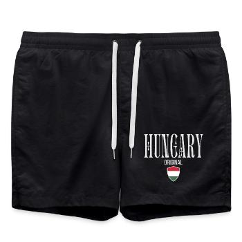 Originaire de Hongrie, né en Hongrie - Short de bain - noir - Devant - AI Model Male 185 light (185cm)
