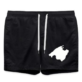 Malle Outline - Swim Trunks - black - Front - AI Model Male 185 light (185cm)