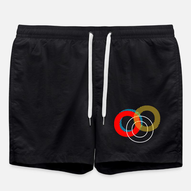 o Conception de lettrage - Short de bain - noir