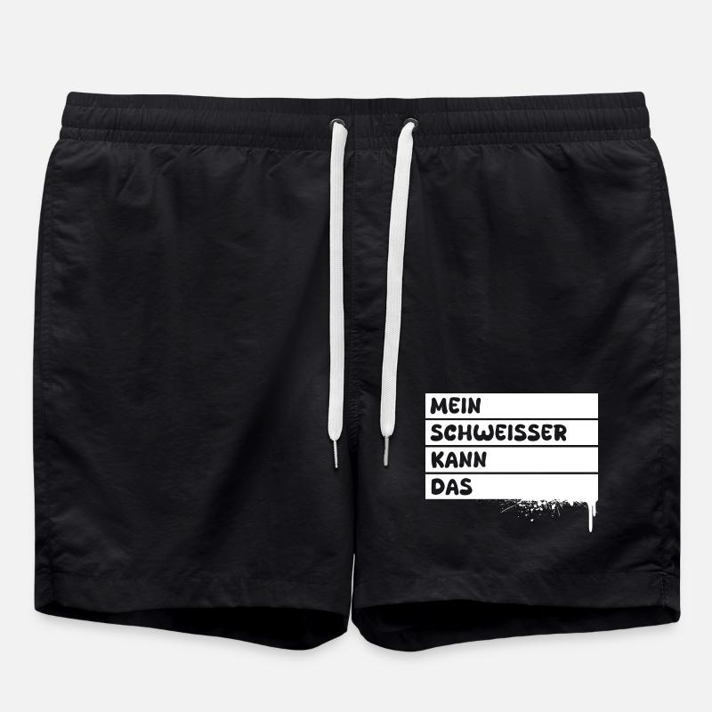 Schweisser als Beruf - Badeshorts - Schwarz