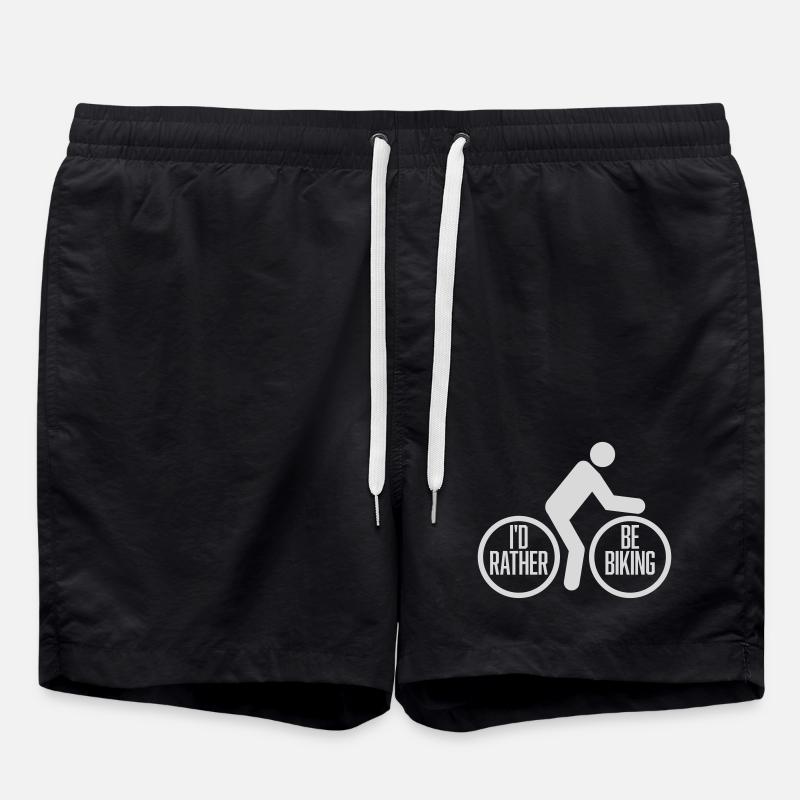 I-d_Rather_Be_Riding_My_Bike_27 - Short de bain - noir