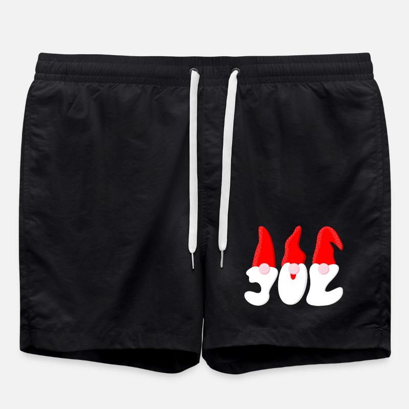 Weihnachtsmann – Weihnachten - Badeshorts - Schwarz