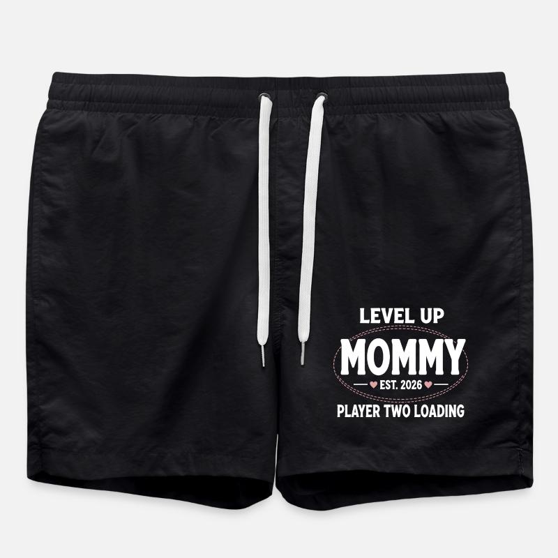Logo de la Gamer Maman Up - Short de bain - noir