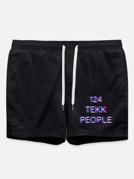 Hardtekk Tekk - Swim Trunks - black