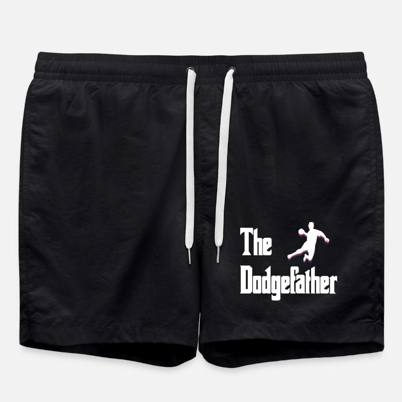 Dodgefather Silhouette Design - Swim Trunks - black
