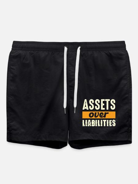 Assets over liabilities - Swim Trunks - black