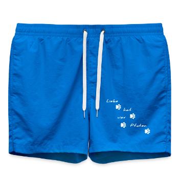 L’amour a un motif de police à quatre pattes - Short de bain - cobalt blue - Devant