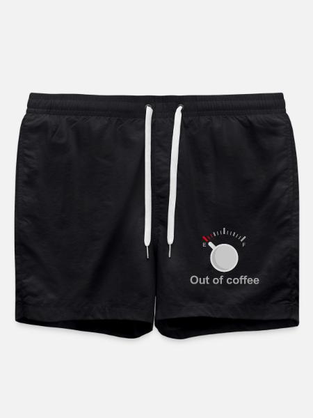 Out of Coffee - Swim Trunks - black