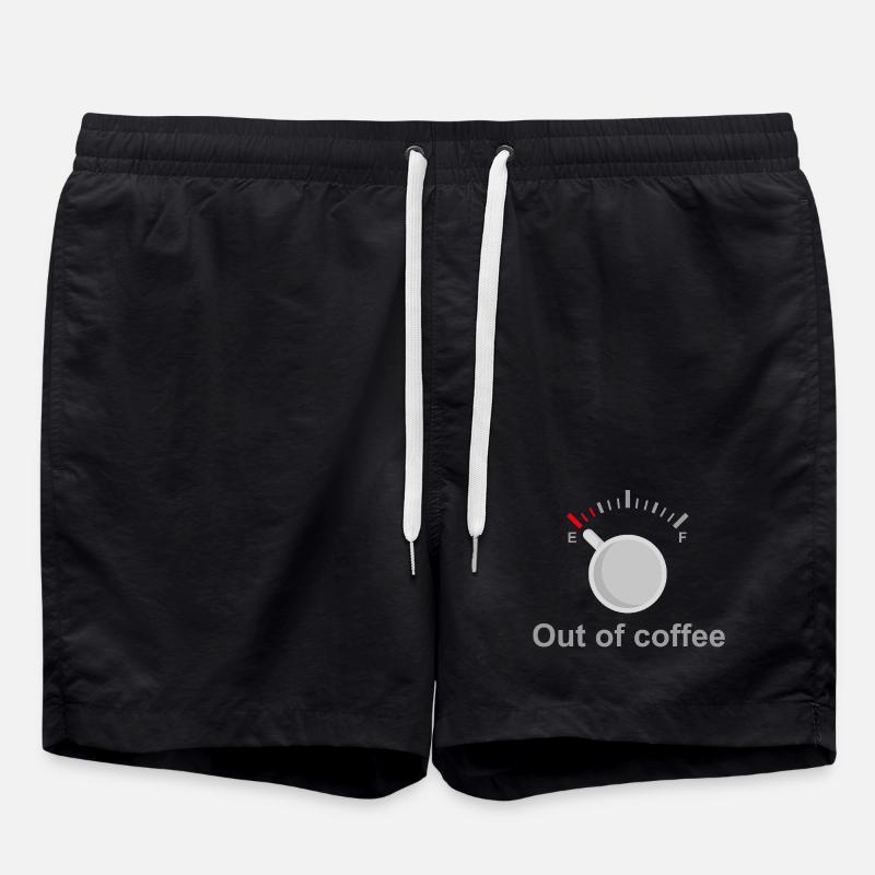 À court de café - Short de bain - noir