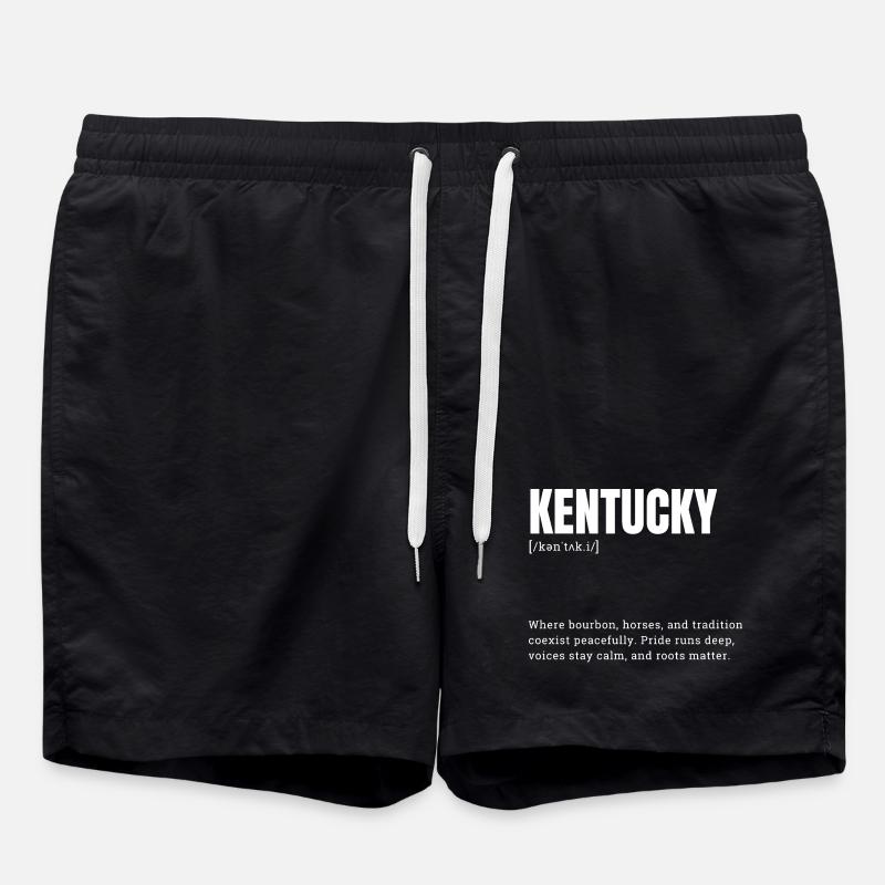 Kentucky Pride : Roots bourbon - Short de bain - noir