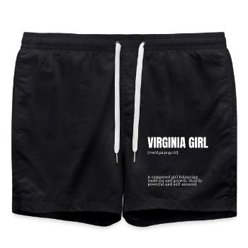 Virginia Girl Balance - Swim Trunks - black - Front - AI Model Male 185 light (185cm)