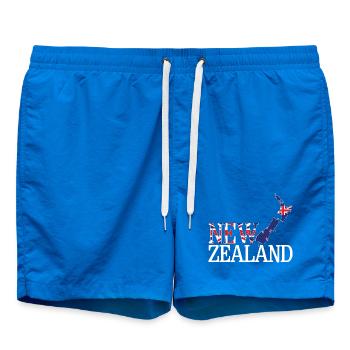 New Zealand Land Map - Swim Trunks - cobalt blue - Front