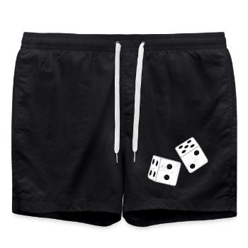 67 - Soixante-sept Numéro 67 Dés mème Lancer Six - Short de bain - noir - Devant - AI Model Male 185 light (185cm)