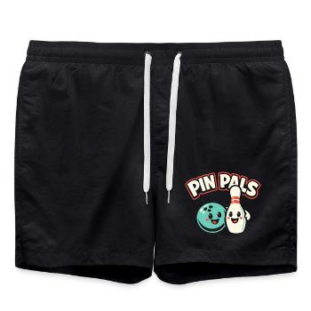 Pin Pals - Swim Trunks - black - Front - AI Model Male 185 light (185cm)