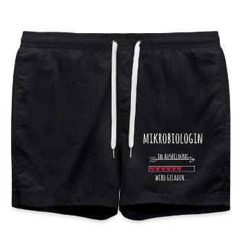 Mikrobiologin Ausbildung Medizinstudium Ärztin - Badeshorts - Schwarz - Vorne - AI Model Male 185 light (185cm)