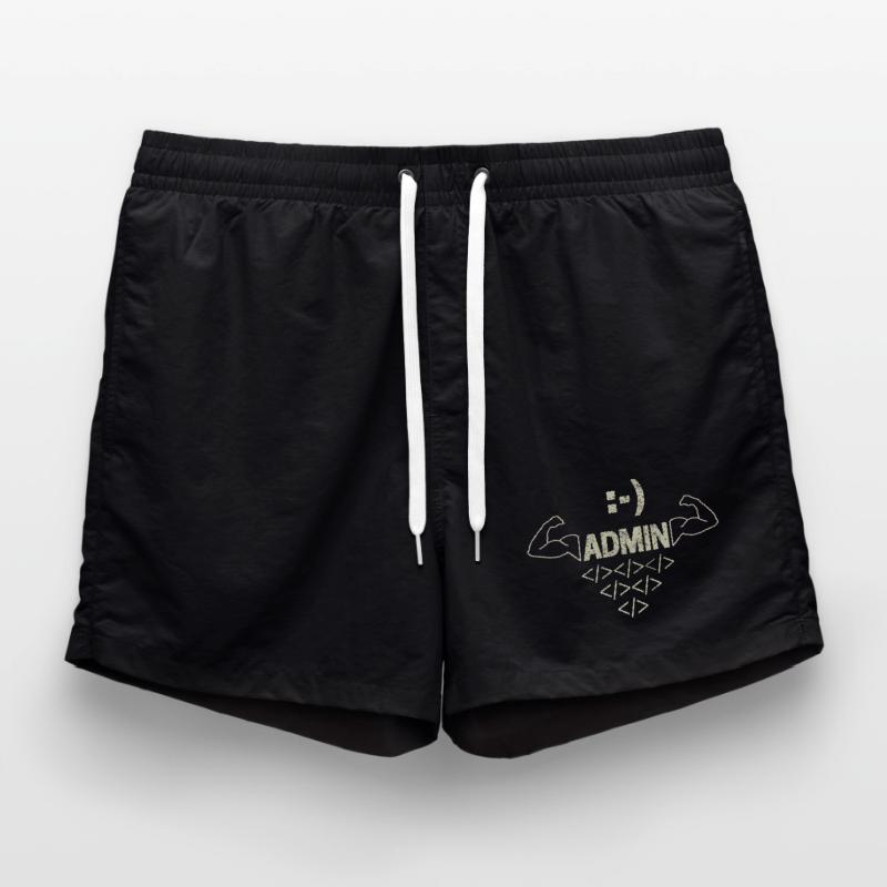 Admin Administrator IT Sysadmin and Computer Scientist Swim Trunks