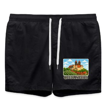 Quedlinburg - Badeshorts - Schwarz - Vorne - AI Model Male 185 light (185cm)