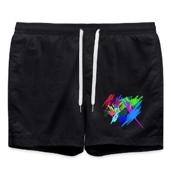 Farben - Badeshorts - Schwarz - Vorne - AI Model Male 185 light (185cm)
