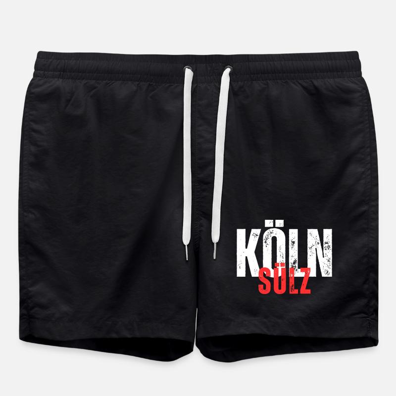 Sülz blanc rouge - Short de bain - noir