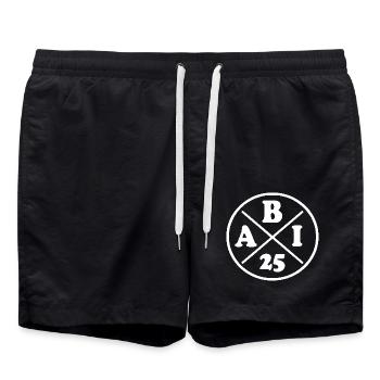 Abi 2025 - Swim Trunks - black - Front - AI Model Male 185 light (185cm)