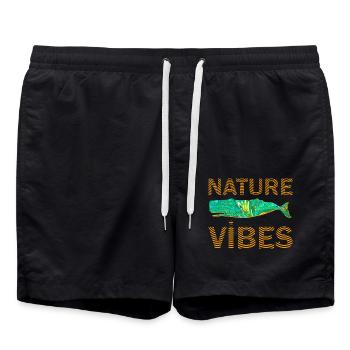 Wal E 71 - Swim Trunks - black - Front - AI Model Male 185 light (185cm)