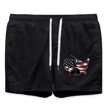 Aikido USA - Badeshorts - Schwarz - Vorne - AI Model Male 185 light (185cm)