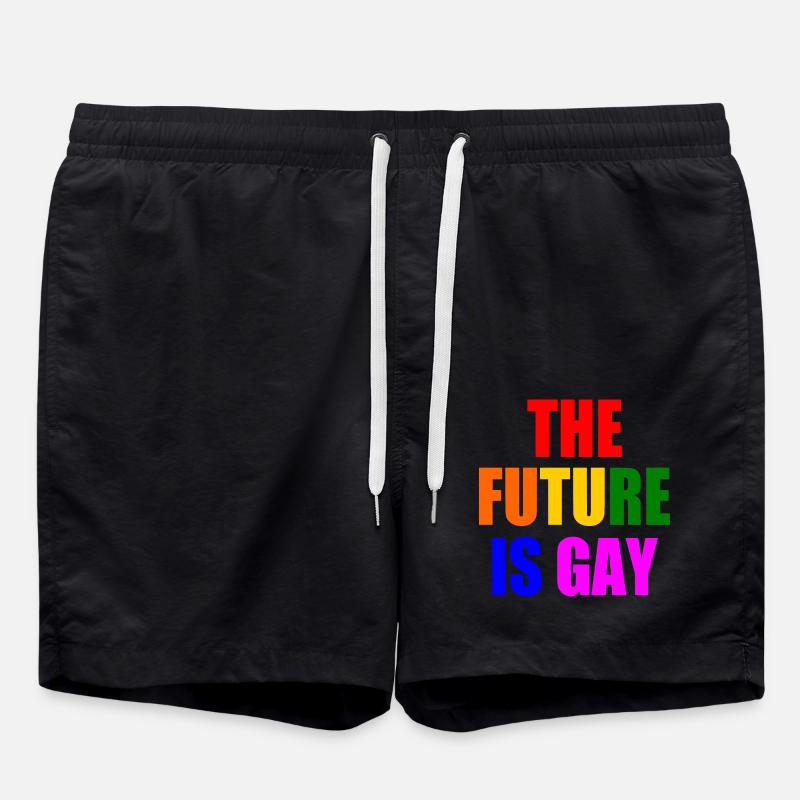 the future is gay - Badeshorts - Schwarz