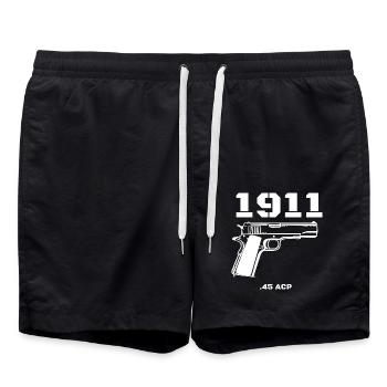 1911 Accessoires 1911 .45 ACP Sport Shooting IPSC - Short de bain - noir - Devant - AI Model Male 185 light (185cm)