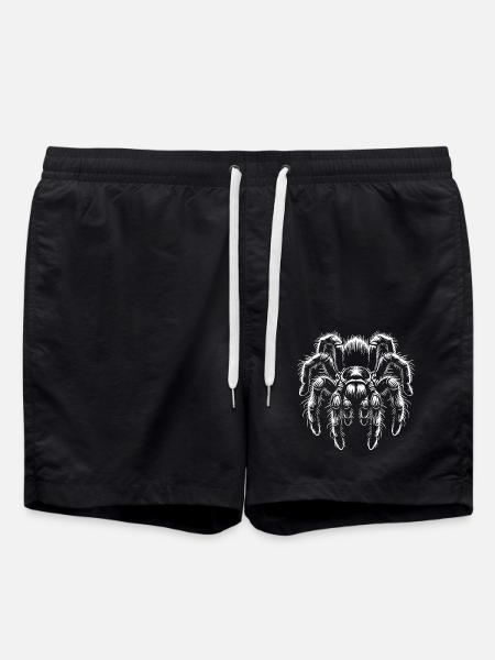 Large Hairy Tarantula Tarantula - Swim Trunks - black