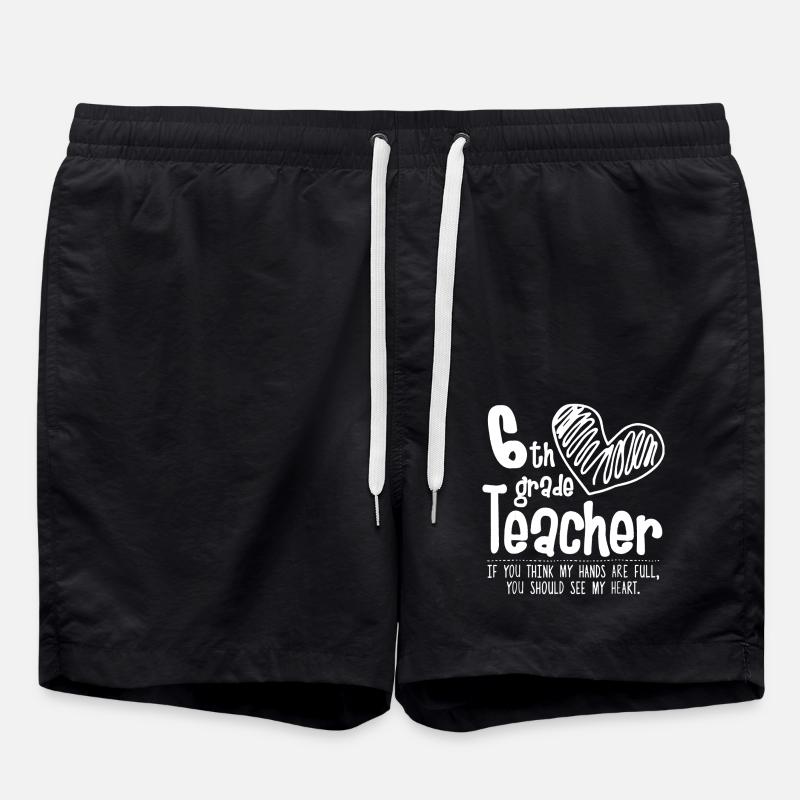 6th Grade Teacher - Swim Trunks - black
