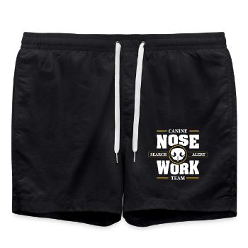 TRAVAIL DU NEZ Recherche d’équipe Nez de chien Chiens de travail Chien - Short de bain - noir - Devant - AI Model Male 185 light (185cm)