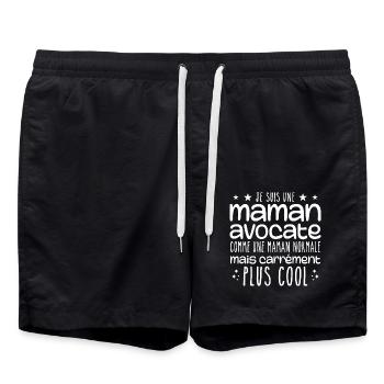 Mommy Lawyer - Normal Mom Gift Humor Mother - Swim Trunks - black - Front - AI Model Male 185 light (185cm)