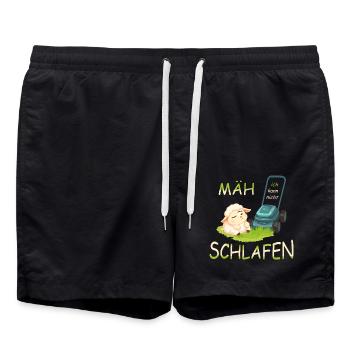 Mouton mignon - Short de bain - noir - Devant - AI Model Male 185 light (185cm)