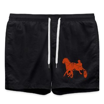 Trotteurs Trot Courses de chevaux - Short de bain - noir - Devant - AI Model Male 185 light (185cm)