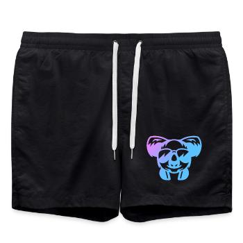 Koala Koalabär - Badeshorts - Schwarz - Vorne - AI Model Male 185 light (185cm)