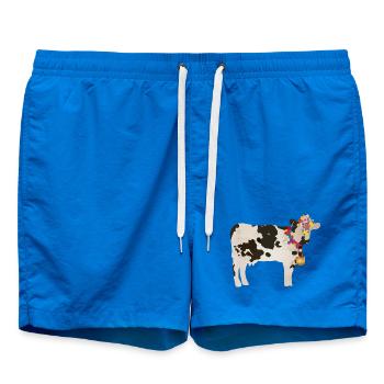 vache décorée avec cloche et décorations florales - Short de bain - cobalt blue - Devant