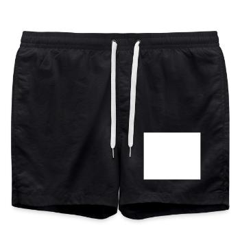 Quatrat en blanc - Short de bain - noir - Devant - AI Model Male 185 light (185cm)